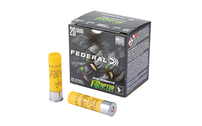Federal Raptor STEEL 20GA 3" 1OZ #4 25