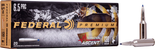 Federal 6.5 PRC 130GR Terminal Ascent 20RD 10BX/Case