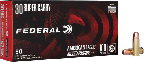 Federal Action Express 30 SUPER CARRY 100GR FMJ 50RD 20BX/Case