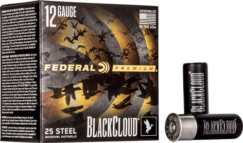Federal BLACK CLOUD 12GA 2.75" 1-1/8OZ #2 1500FPS 25RD 10BX/C