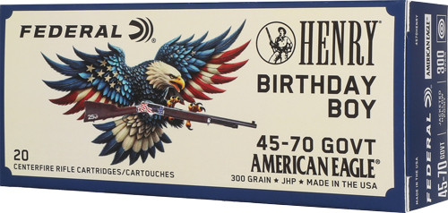 Federal HENRY Birthday BOY 45-70 300GR JHP 20RD 10BX/Case