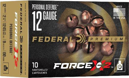 Federal Premium 12GA 2.75" 00 BUCK FORCE X2 10RD 5BX/Case