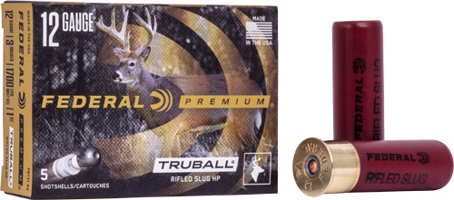 Federal Premium 12GA 3" 1OZ Rifled SLUG 5RD 50BX/Case