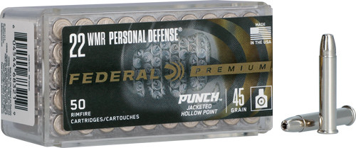Federal PUNCH 22WMR 45GR JHP 50RD 60BX/Case