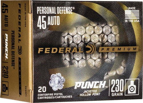 Federal PUNCH 45 ACP 230GR JHP 20RD 10BX/Case