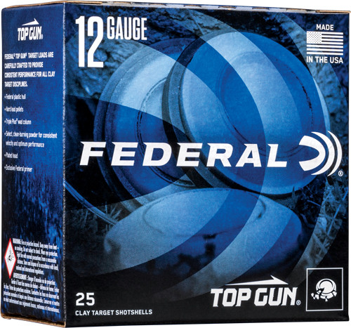Federal TOP GUN 12GA 1-1/8OZ #7.5 1200FPS 250RD CASE LOT