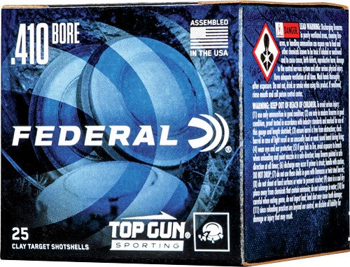Federal TOP GUN 410 2.5" 1/2OZ #8 1330FPS 250RD CASE LOT