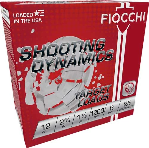 Fiocchi 12GA 2.75" 1-1/8OZ #8 1200FPS 250RD CASE LOT