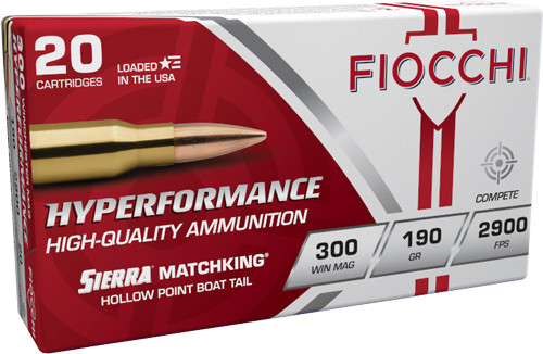 Fiocchi 300 WIN Magazine 190GR HPBT 20RD 10BX/Case !