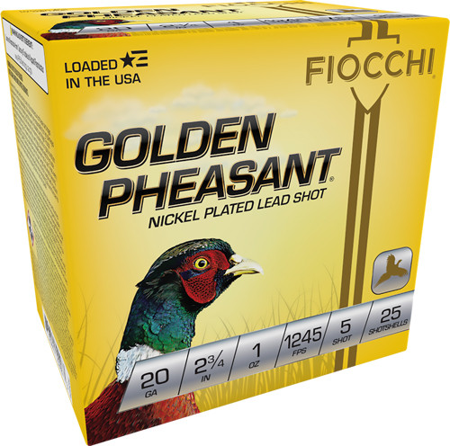 Fiocchi Golden Pheasant 20GA 2.75" 1OZ #5 25RD 10BX/Case