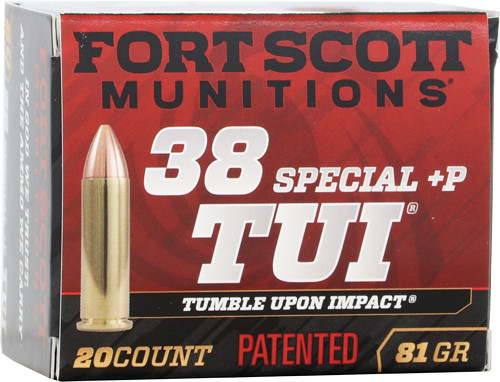 Fort Scott SCOTT 38+P TUI 81GR SOLID Copper 20RD 25BX/Case
