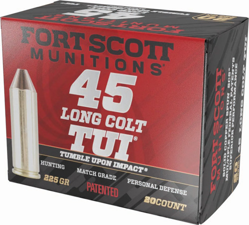 Fort Scott SCOTT 45 LC 225GR TUI SOLID Copper 20RD 25BX/Case