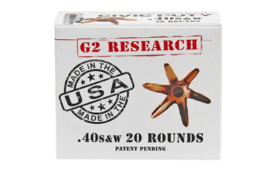 G2 Research G2R CIVIC DUTY 40S&W 122GR 20/500