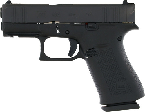 Glock G43X Semi-Automatic Pistol - 9mm LUGER, 3.39"