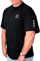 Glock OEM BLACK SHORT Sleeve T SHIRT XL