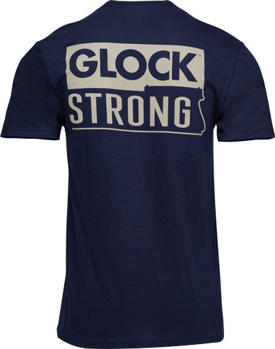 Glock Strong SHORT Sleeve T SHIRT NAVY X-Large