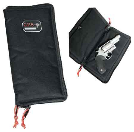 Gps Pistol Sleeve Large Lockable Zipper BLACK NYLON