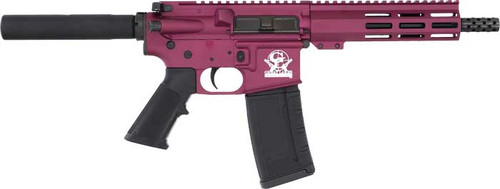 Great Lakes Firearms & Ammo GLFA AR15 Pistol 223 WYLDE 7.5" Nitride Barrel Black Cherry