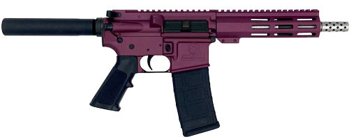 Great Lakes Firearms & Ammo GLFA AR15 Pistol 223 WYLDE 7.5" Stainless Barrel Black Cherry