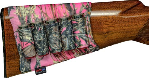 Grovtec Shotgun SHELL Holder FOR Buttstock TRUE Timber PINK
