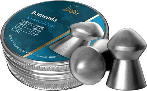 H&n Sport Pellets Baracuda 22 21.14 GRAIN 200 PACK