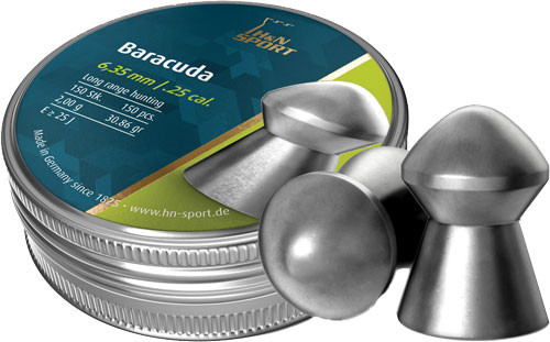 H&n Sport Pellets Baracuda 25 30.86 GRAIN 150 PACK
