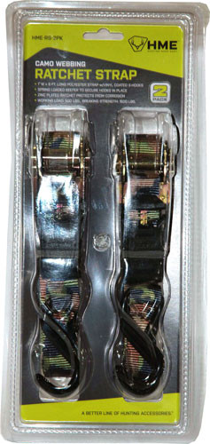 Hme Products Ratchet STRAP 1"X8' CAMO STRAP 2PK