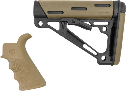 Hogue AR-15 GRIP & Overmolded Collapsible Stock Mil-spec Flat Dark Earth