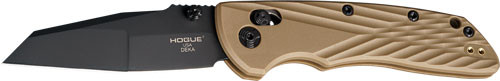 Hogue DEKA ABLE LOCK Folder 3.25" MOD Wharncliffe Polymer Flat Dark Earth