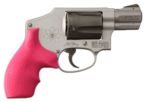 Hogue GRIPS S&W J FRAME ROUND BUTT Bantam PINK