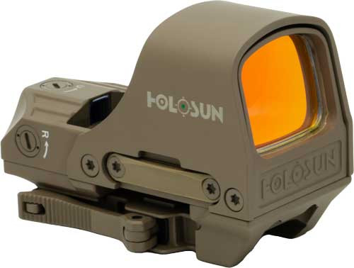 Holosun 510 OPEN Reflex GREEN MULTI RET SOLAR W/Quick-Detach MOUNT Flat Dark Earth