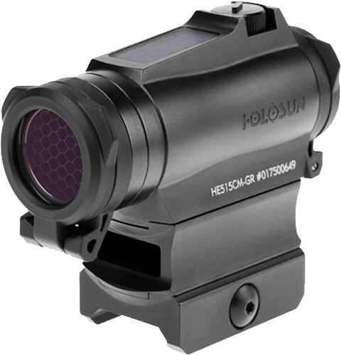 Holosun 515 Enclosed GREEN MLT Reticle SOLAR 65moa/2moa 20mm