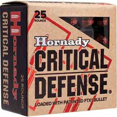 Hornady Critical Defense 357 Magazine 125GR FTX 25RD 10BX/Case
