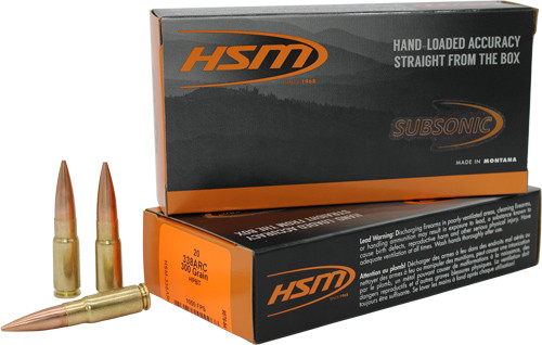 Hsm Ammo 338 ARC 300GR HPBT 20RD 25BX/Case