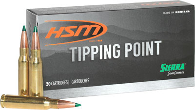 Hsm Ammo 7mm-08 REM 165GR GAME Changer 20RD 25BX/Case