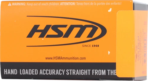 Hsm Ammo AMMO RMFG 223 52GR MATCH HPBT 50RD 20BX/Case