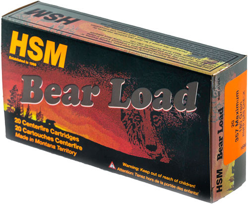 Hsm Ammo BEAR 357 Maximum 180GR RNFP 20RD 25BX/Case