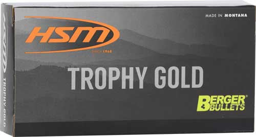 Hsm Ammo Trophy GOLD 6mm ARC 95GR Berger VLD 20RD 25BX/Case