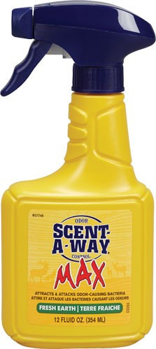 Hunters Specialties HS SCENT Elimination SPRAY Scent-a-way MAX EARTH 12FL OZ.