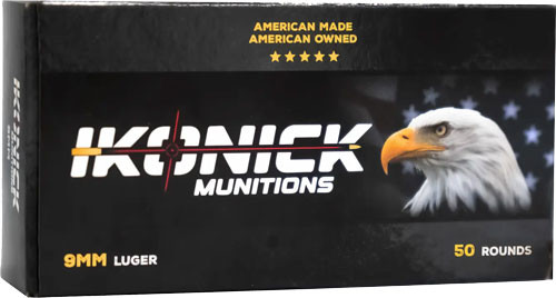 Ikonick Usa USA 9mm 147GR FMJ Subsonic 50RD 20BX/Case