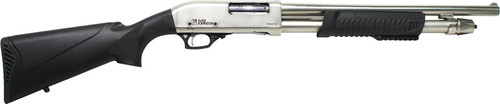 Iver Johnson Johnson Pump Action 12GA 3" 18" Cylinder Nickel Synthetic