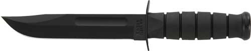 Ka-bar Knives Full Size BLACK KABAR Straight EDGE 7" W/sheath