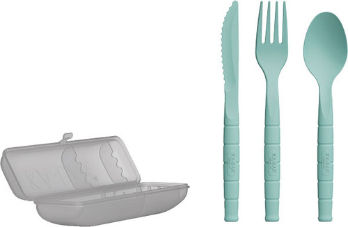 Ka-bar Knives LUNCH PAL W/spoon/fork/ KNIFE WITH Lightweight CASE