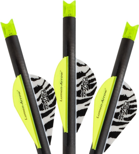 Lumenok XBOW ARROW 20" Carbon Green Lighted Crescent NOCK 3PK