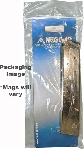 Mec-gar Usa Magazine 1911 GOVT. 45ACP 10RD Extended Nickel
