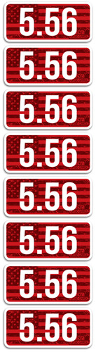 Mtm AMMO Caliber Labels 5.56 8-PACK