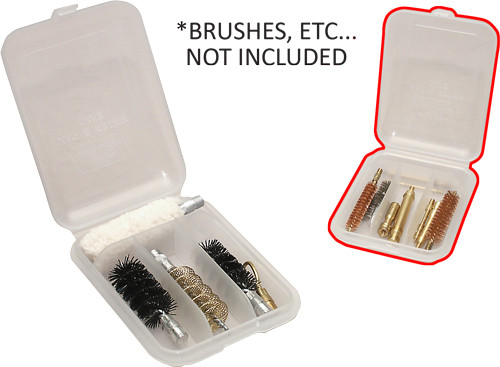 Mtm JAG & BRUSH CASE 4-compartments CLEAR
