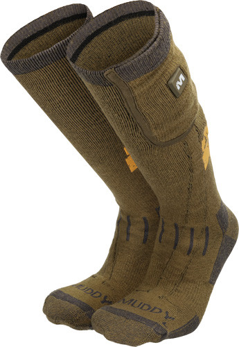 Muddy Apparel Nucleus Heated SOCKS BROWN CLAY Large/x-Large