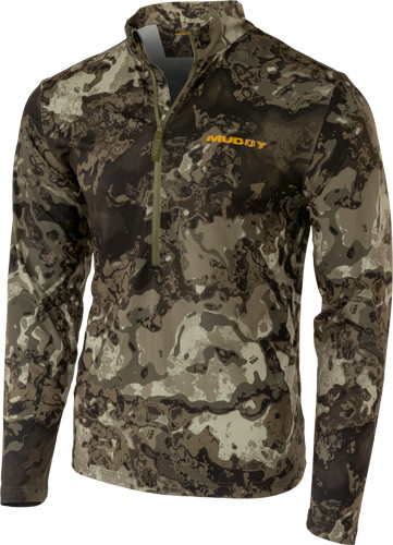 Muddy Apparel TRX Lightweight Quarter ZIP VEIL Canyon GREY Large