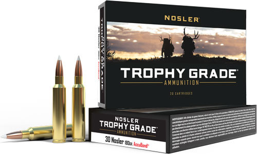 Nosler Trophy GRADE 30 Nosler 180GR Accubond 20RD 10BX/Case